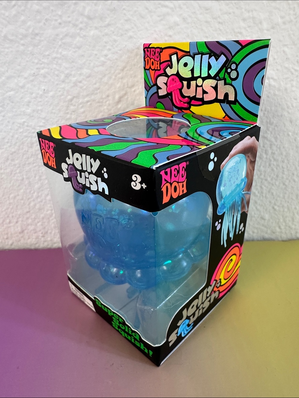 JELLY SQUISH NeeDoh Sensory Squishy Fidget Toy - Blue - TikTok Viral